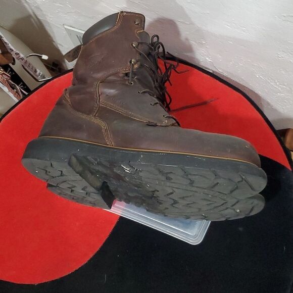 Red Wings 4200 High Steel Toe Boots in Brown Leather Size 10 - Picture 13 of 16